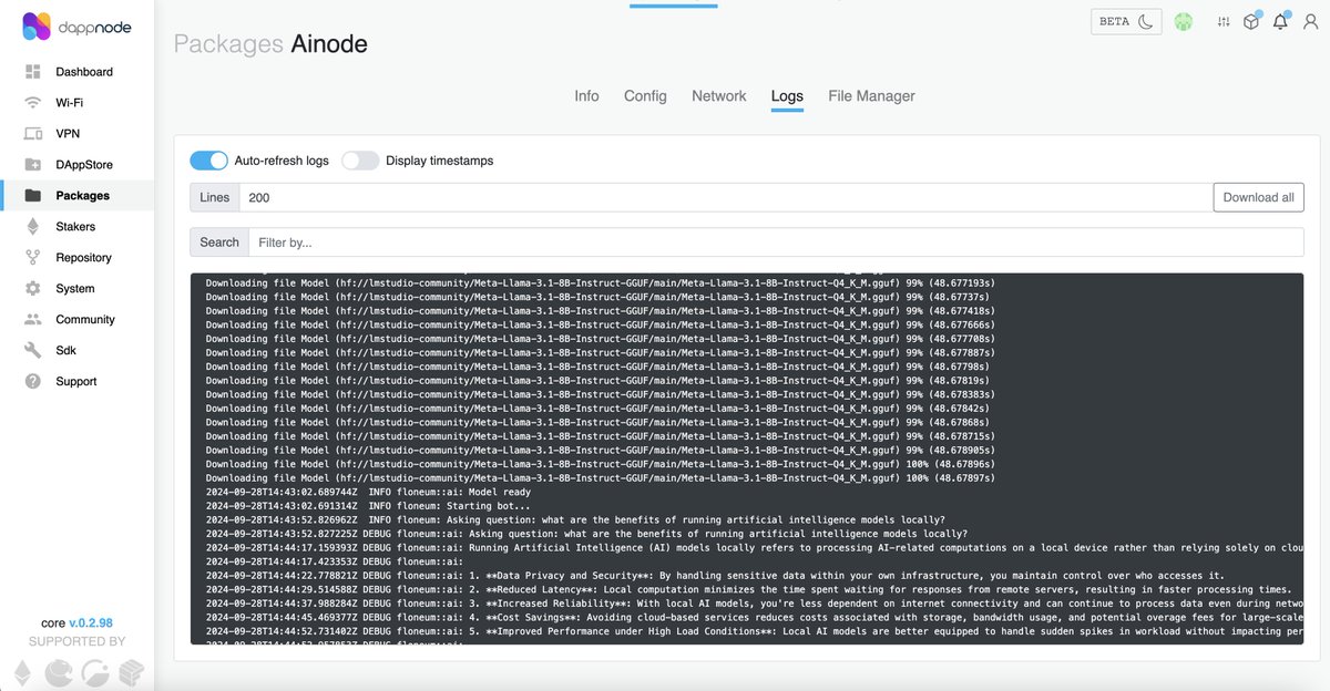 eduadiez's tweet photo. What about if... we combine @dappnode and AI? 🤔 Can you imagine the potencial of running local models over your private data without doxxing yourself? 🤯 @dappnode + Privacy + AI accesible for anyone!! ❤️ https://t.co/EUODmdWf0b