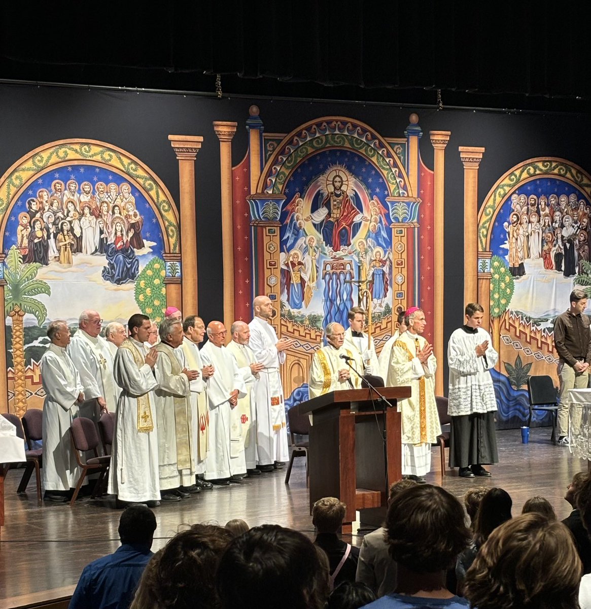 Rick Lynch (@ricklynch8500) on Twitter photo We celebrated Homecoming Mass yesterday with the debut of our beautiful new backdrop <a href="/OGHSKnights/">O'Gorman High School</a>. What a great addition to our weekly All-school celebration of the Eucharist! Unconfirmed new Homecoming Mass record for con celebrants..we love the support of our clergy! We celebrated Homecoming Mass yesterday with the debut of our beautiful new backdrop <a href="/OGHSKnights/">O'Gorman High School</a>. What a great addition to our weekly All-school celebration of the Eucharist! Unconfirmed new Homecoming Mass record for con celebrants..we love the support of our clergy!