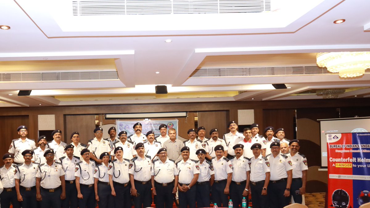 Shri Vijayaveeran K, Director and Head, BIS, BNBO  emphasized BIS's commitment to safety standards at our recent event! 🚦 Wardens were encouraged to download the BIS Care app to verify ISI-marked helmets and PPE. Let’s spread the word and enhance road safety together!  #BIS