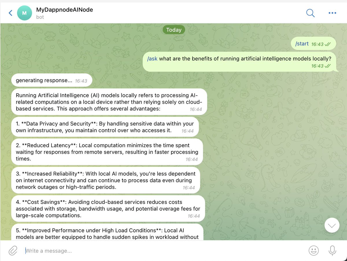 eduadiez's tweet photo. What about if... we combine @dappnode and AI? 🤔 Can you imagine the potencial of running local models over your private data without doxxing yourself? 🤯 @dappnode + Privacy + AI accesible for anyone!! ❤️ https://t.co/EUODmdWf0b