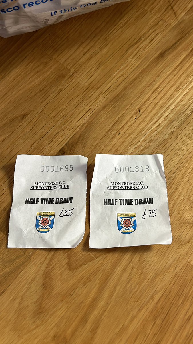 MFCSC's tweet image. Todays halftime draw winning numbers