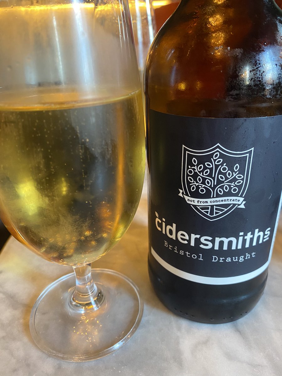 When you order a draught cider and it comes in a bottle 🤷‍♀️ Not sure about this branding <a href="/cidersmiths/">Cidersmiths</a>  - good job it tastes nice 👍