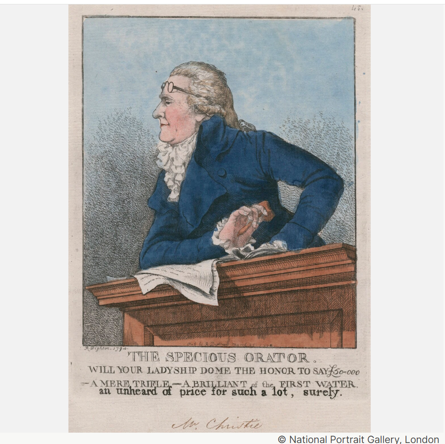 Today's blog is about James Christie, founder of Christie's Auction House. mikerendell.com/christies-auct…