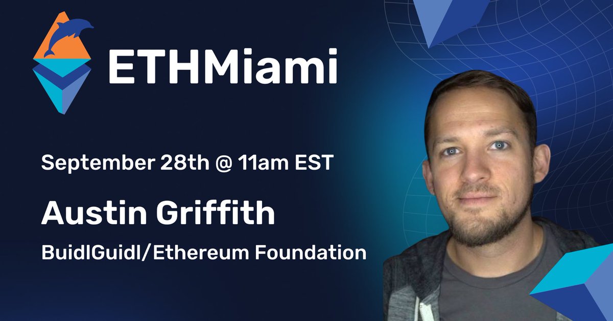 EthMiami's tweet photo. For those who can’t attend @austingriffith worship in person, join us here: 
https://t.co/Yrn8AS020V
#ethmiami thanks to @nickcryptopro for putting this one together https://t.co/vYfoZUuXj6