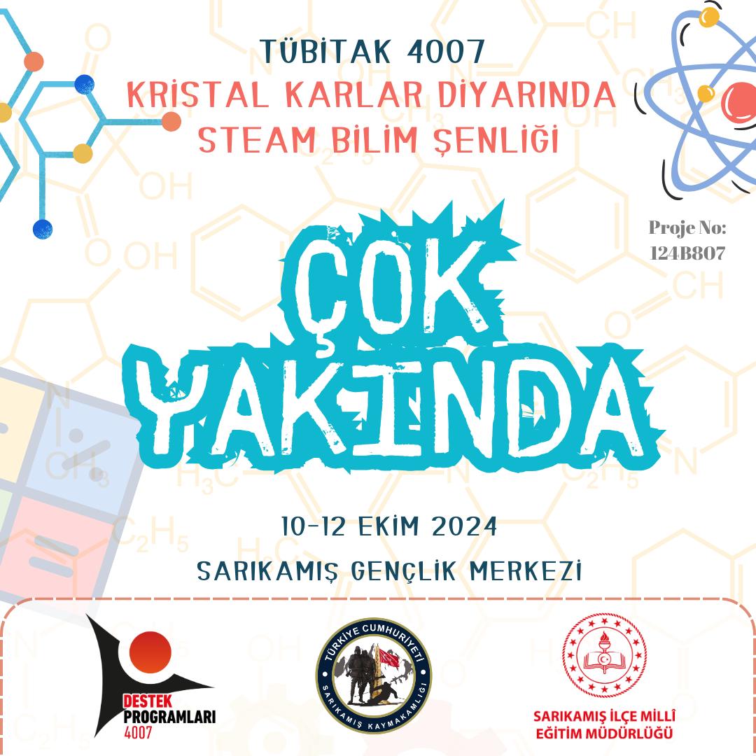 sarikamis_mem's tweet photo. 📍 **Etkinlik Yeri:** Sarıkamış Gençlik Merkezi  
🗓️ **Tarih:** 10-12 Ekim 2024  
⏰ **Saat:** 09:00 - 17:00

Bu bilim dolu günlere herkes davetlidir! Hep birlikte geleceği inşa etmek ve bilimle dolu bir deneyim yaşamak için sizleri bekliyoruz! 🧠❄️ https://t.co/AaSD9AK7PO