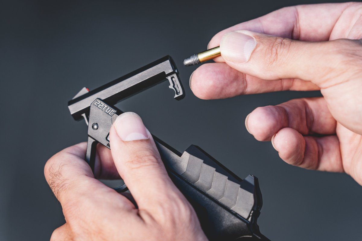 TaurusUSA's tweet photo. The Taurus® 22TUC’s convenient tip-up barrel makes loading effortless—no need to rack the slide. This feature makes the 22TUC accessible to shooters of all experience levels, from beginners to seasoned firearm owners looking for an easy-to-use option. https://t.co/iAjPU2yUSb