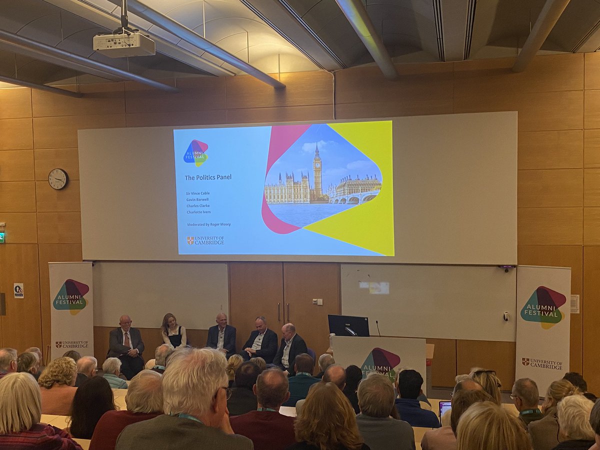 Discussion on state of UK politics at Cambridge Alumni Festival 2024. Panelists give quite a gloomy prognosis. Say that quality of politicians has declined, that quality of political reporting has declined. But say that a more serious conversation is happening on devolution.
