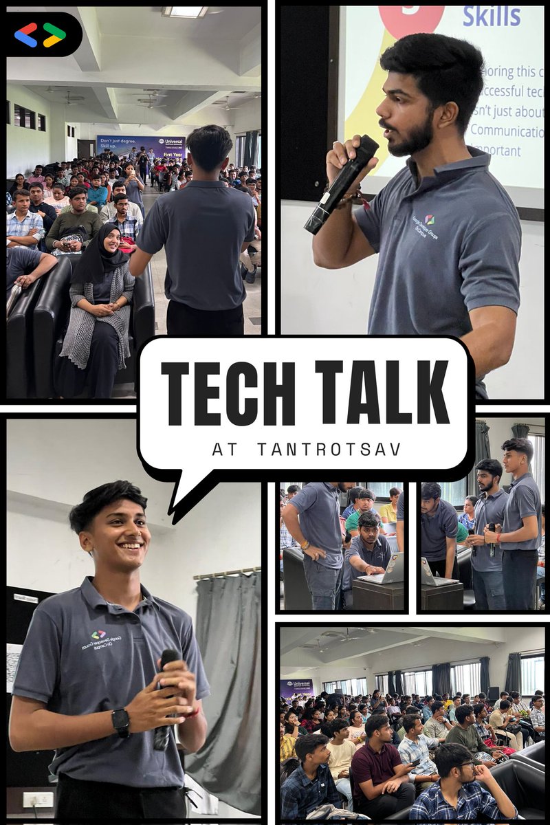 GDGUCOE's tweet photo. We had pleasure of hosting an incredible session at our college tech event Tantrotsav with Tech Talk: Tech Trivia 💥nd Mythbusting, and it was an absolute blast! Looking forward to more such engaging and fun-filled sessions! @Aditya0508 @youdaksh https://t.co/dIOBcOCcKB