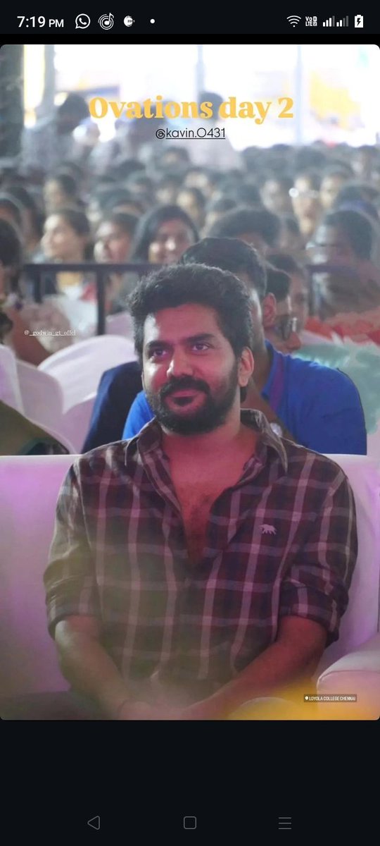 KavinBrother82's tweet photo. Kavin anna at Loyola College... 🔥 man of simple City 😍

#Kavin #BloodyBeggar https://t.co/I5AKrljH1M