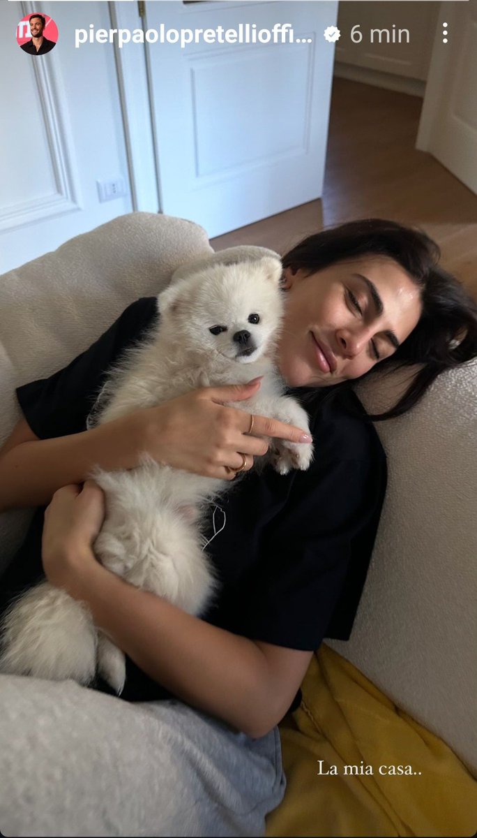 Deniselaura15's tweet photo. "La mia casa...." con 3 parole Pier colpisce e affonda ľintero fandom #prelemi 🥹❤️🩵🐶 @pierpaolopretel @GiuliaSalemi93 #babiP #prince https://t.co/00EzeeG1qX