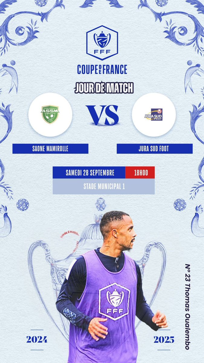 Coupe de France 🔵⚪️ 

H-1 avant le coup d’envoi opposant nos marines à Saône Mamirolle. 🏆