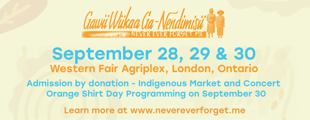 Music Tourism (@musictourismca) on Twitter photo Starting Today <a href="/WesternFair/">WesternFair District</a> Agriplex: <a href="/OfficialCottfn/">Chippewas of the Thames First Nation</a> presents: GAWII WIIKAA GA-NENDIMISII (NEVER EVER FORGET ME) Indigenous Artisan Festival and Concert
12:00pm - 7pm Sept 28 | 12:00 - 9pm Sept 29 featuring <a href="/WilliamPrince/">William Prince</a> <a href="/sebastiangaskin/">BAS DA GASMAN</a> Starting Today <a href="/WesternFair/">WesternFair District</a> Agriplex: <a href="/OfficialCottfn/">Chippewas of the Thames First Nation</a> presents: GAWII WIIKAA GA-NENDIMISII (NEVER EVER FORGET ME) Indigenous Artisan Festival and Concert
12:00pm - 7pm Sept 28 | 12:00 - 9pm Sept 29 featuring <a href="/WilliamPrince/">William Prince</a> <a href="/sebastiangaskin/">BAS DA GASMAN</a>