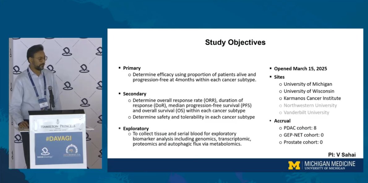 DAVA Oncology (@davaonc) on Twitter photo Overview of the novel autophagy inhibitor PIKfyve presented by Dr. Vaibhav Sahai <a href="/VSahaiMD/">V Sahai, MD, MS</a> from University of Michigan: targeting cellular processes to combat malignancies!
#DAVAGI Overview of the novel autophagy inhibitor PIKfyve presented by Dr. Vaibhav Sahai <a href="/VSahaiMD/">V Sahai, MD, MS</a> from University of Michigan: targeting cellular processes to combat malignancies!
#DAVAGI
