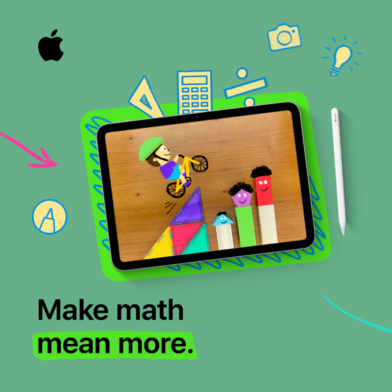 AppleEDU's tweet photo. Level up learning— not your workload — with creative activities that transform how students engage with every subject. 💫