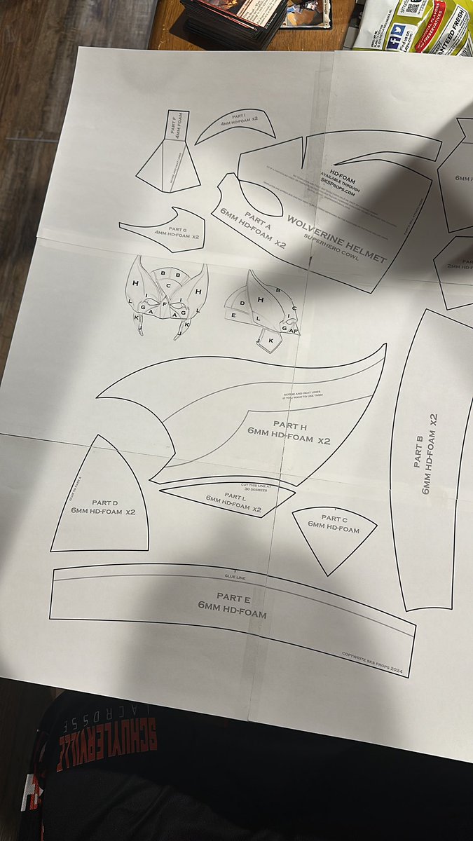 lumbracg's tweet photo. Thank you to @SKSProps for the templates. I can’t wait to get started on my Halloween cosplay. Now I just need a template for the eye of agamotto for my son’s Dr. Strange costume. https://t.co/NwyLzpTV5t