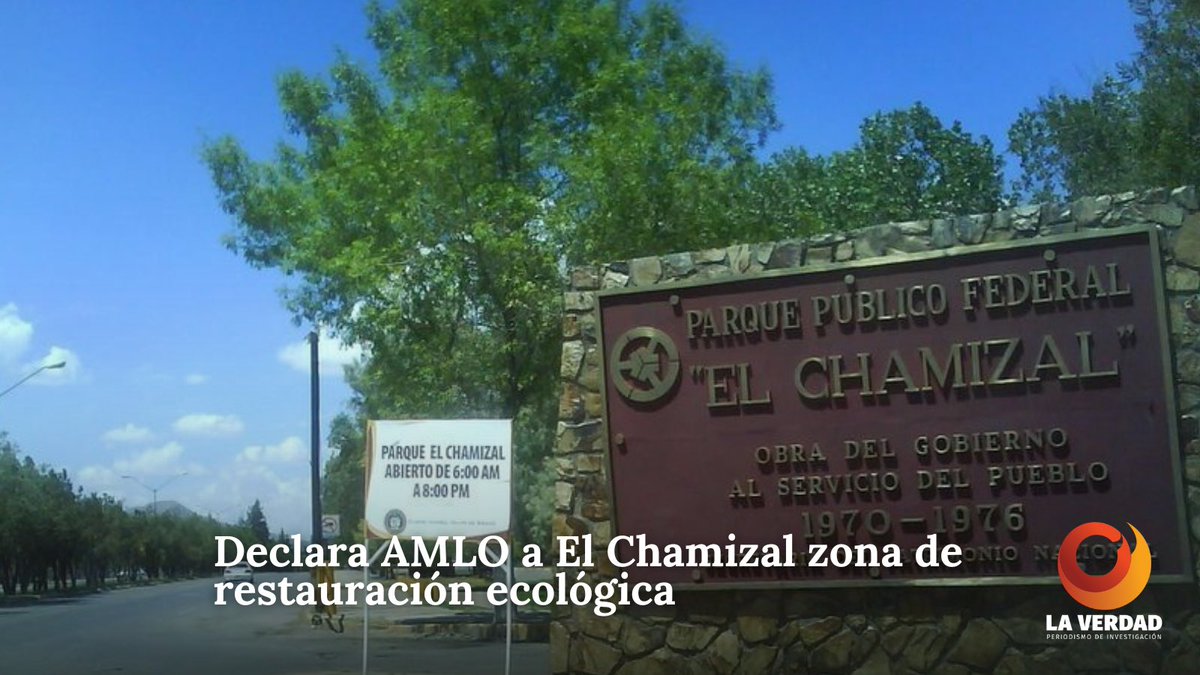 LaVerdadJz's tweet photo. 🔸 #Juárez | El decreto presidencial establece la restauración de 327 hectáreas del área de El #Chamizal, con reforestación, cambio de uso de suelo y delimitar áreas para humedales, acciones que quedan en manos de la #Semanart.📲https://t.co/V5iPeanl2p https://t.co/914NSISzaf