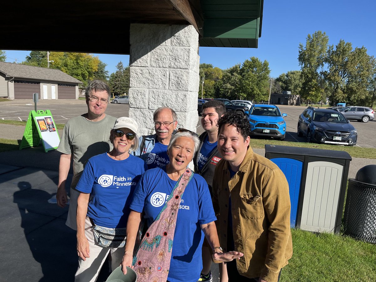 More than## <a href="/faithinmnaction/">Faith in Minnesota Action</a> leaders gathered in 36A and knocking on doors to elect Janelle Calhoun to the MN House this November to build the future we want. #wemakeourfuturr
