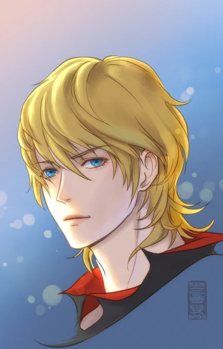 じょしゅあの髪のうねりたまに無性に描きたくなりませんか 彼が持つ曲線は魅力に溢れている… 