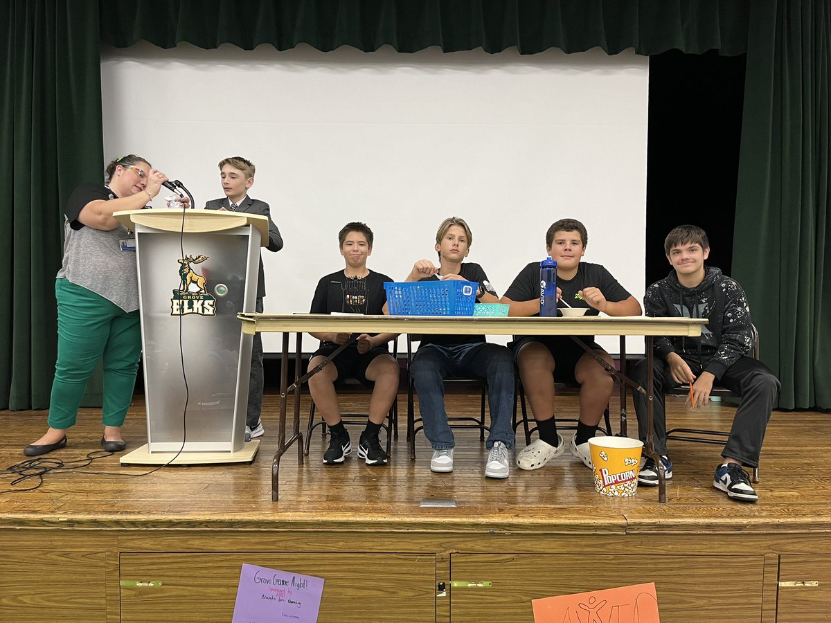 … what a night!!  an epic THANK YOU to everyone who came out for Grove Game Night Sponsored by AVID and a BIG firecracker clap to the AVID scholars who made the event happen!!  💚✨  #groveAVID #AVIDfamily