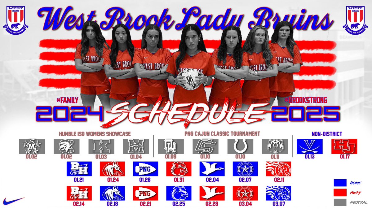 numboiufjk's tweet photo. We are #BrookStrong 💪🏻 Our 24-25 schedule! #Family https://t.co/EZl03MWAgy