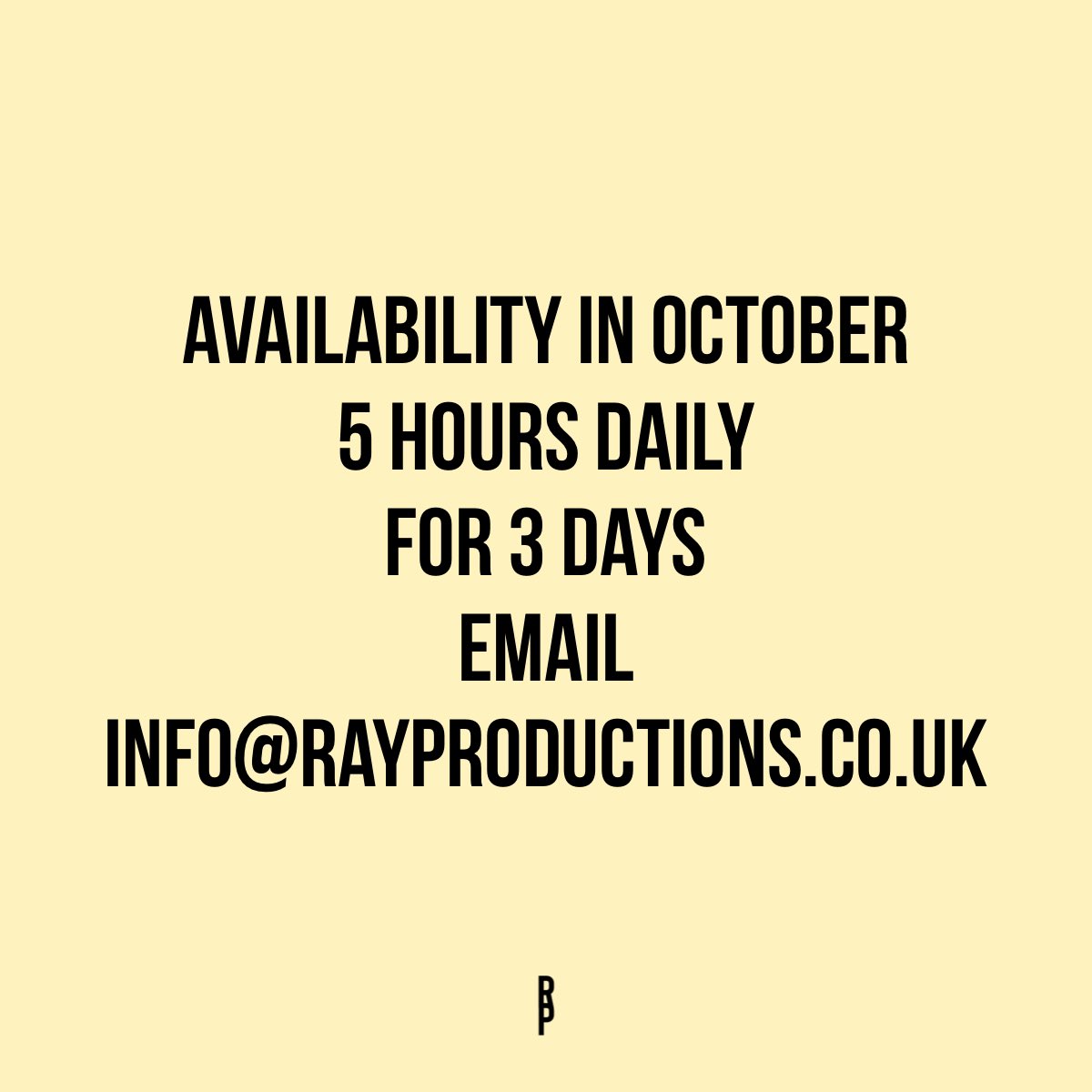 RAY PRODUCTIONS (@_rayproductions) on Twitter photo Ray Productions is looking for some actors to take part in an R&D for a new piece of writing!!
If interested please email us to find out more info!
Info@rayproductions.co.uk
#leeds #theatre #newplay #rnd #researchanddevelopment #theatreleeds #inleeds Ray Productions is looking for some actors to take part in an R&D for a new piece of writing!!
If interested please email us to find out more info!
Info@rayproductions.co.uk
#leeds #theatre #newplay #rnd #researchanddevelopment #theatreleeds #inleeds