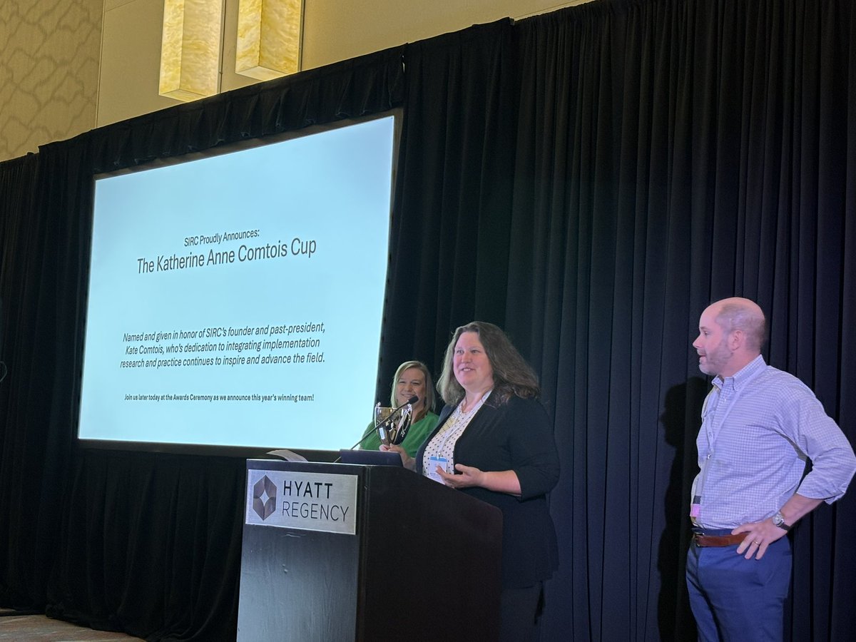 SIRC (@implementcollab) on Twitter photo This year, <a href="/will_aldridgeii/">Will Aldridge</a> & Stephanie Brooks launched our inaugural SIRC Cup where #impsci practitioners, researchers, & trainees came together to help fictional Oak County. We’re excited that it will now be known as the Katherine Anne Comtois Cup after our visionary founder. This year, <a href="/will_aldridgeii/">Will Aldridge</a> & Stephanie Brooks launched our inaugural SIRC Cup where #impsci practitioners, researchers, & trainees came together to help fictional Oak County. We’re excited that it will now be known as the Katherine Anne Comtois Cup after our visionary founder.