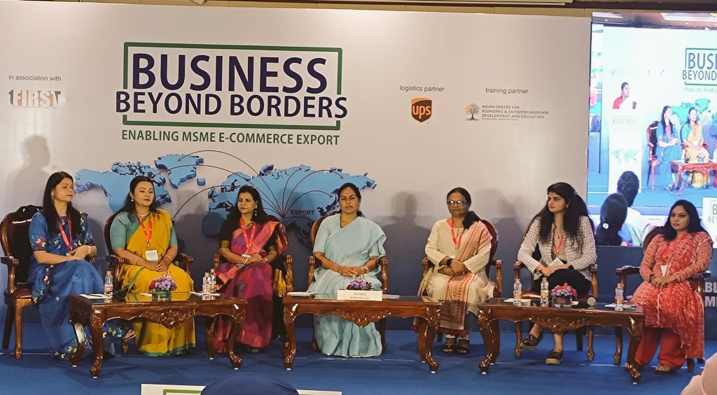 ShobhaBJP's tweet photo. Attended the insightful 'India Xports/Women Exports Program' today, organized by @SMEForumIndia at Taj Hotel, Bengaluru. A great platform empowering women entrepreneurs in exports and fostering #MSME growth!  @minmsme https://t.co/pjptANjhPQ
