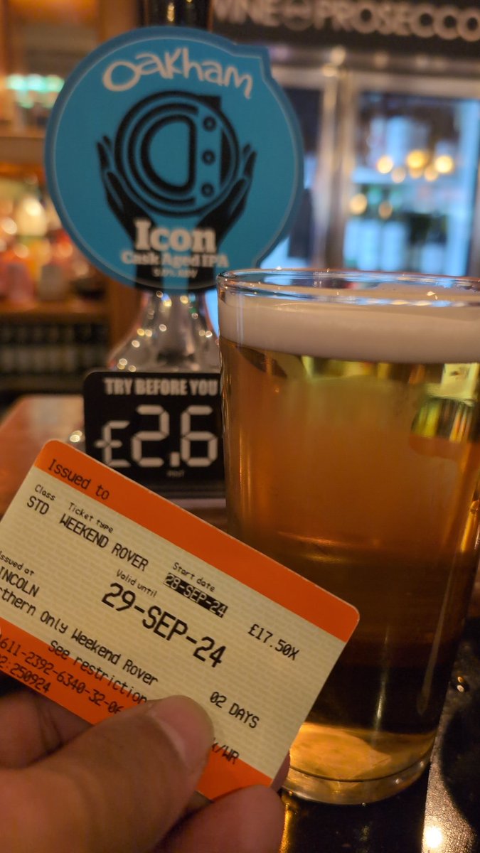 Colin Brown FBII ยฉ๐ฏ๐ฒ๐ฎ๐ช (@colinbrown1968) on Twitter photo And this pint of <a href="/OakhamAles/">Oakham Ales</a> Icon makes 12 pubs done for <a href="/caskaleweek/">Cask Ale Week</a> on the <a href="/CaskFinder/">CaskFinder</a> ale trail across W. & S. Yorks, and Derbyshire courtesy of the great value <a href="/northernassist/">NORTHERN ๐</a> Day Ranger/Weekend Rover tickets. And, a lovely pint it is too๐ And this pint of <a href="/OakhamAles/">Oakham Ales</a> Icon makes 12 pubs done for <a href="/caskaleweek/">Cask Ale Week</a> on the <a href="/CaskFinder/">CaskFinder</a> ale trail across W. & S. Yorks, and Derbyshire courtesy of the great value <a href="/northernassist/">NORTHERN ๐</a> Day Ranger/Weekend Rover tickets. And, a lovely pint it is too๐