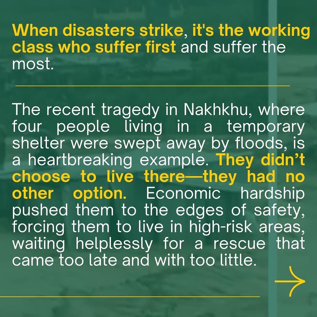 HarinNepal's tweet photo. Our hearts,thoughts,&amp;prayers go out to the victims&amp;their families affected by the water-induced disasters occurring across Nepal right now. It’s reminder that as long as we continue to lose the larger class struggle,we are also losing the fight against the climate crisis! https://t.co/HwcSvaVNXo