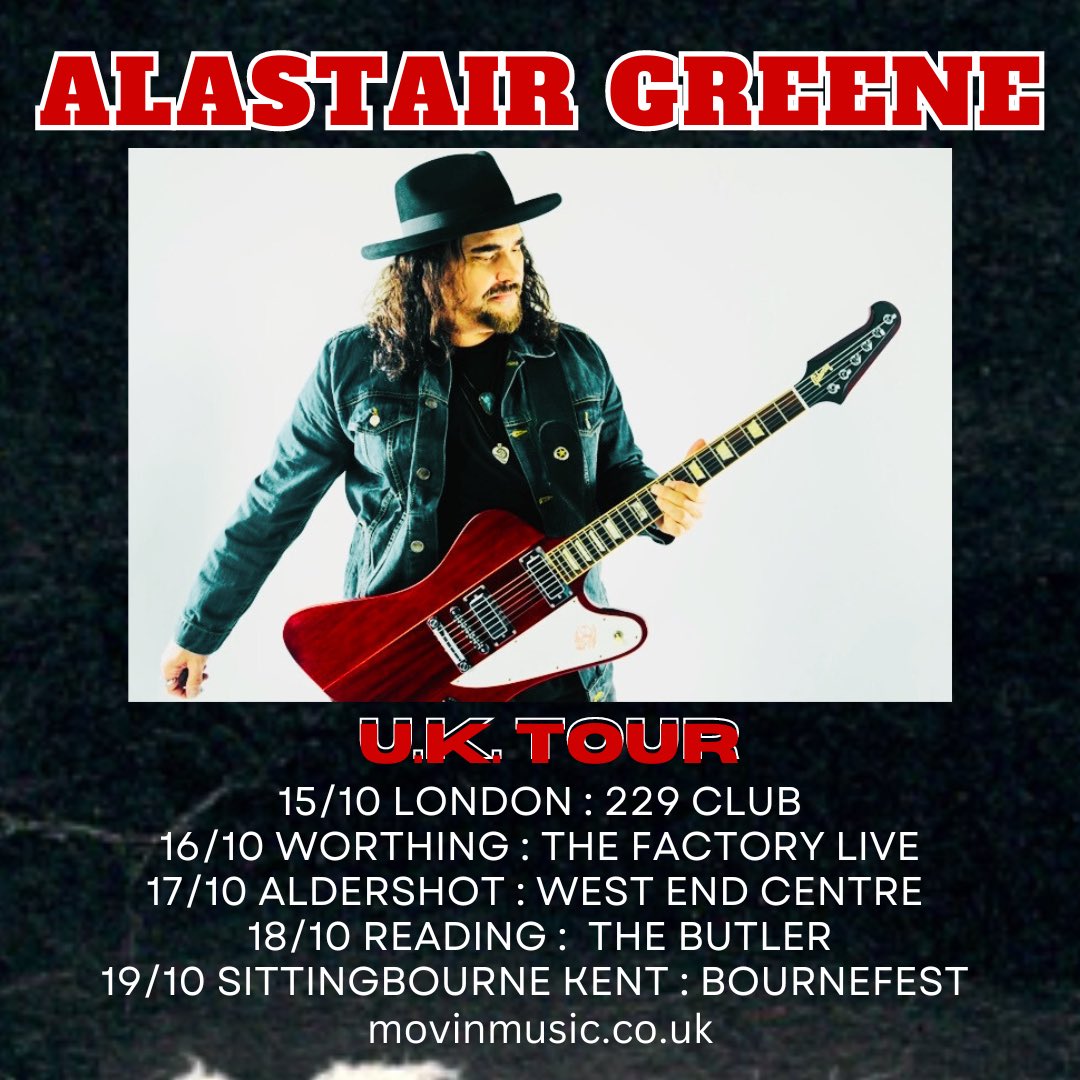 UK! AlastairGreene.com for tix and details! <a href="/Movinmusicblues/">Movinmusic</a> 
<a href="/RufRecords/">Ruf Records</a> 
<a href="/BluesBrat/">BratGirlmedia</a>