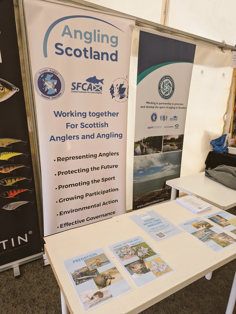 We are at the Glasgow Angling Open weekend from friday to sunday. Come down to find out how we are protecting the fishing and waters around Scotland and join us. #anglingscotland #fishing #membership #glasgowangling #pollution #predation #savingfish