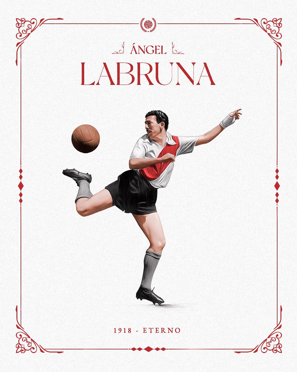 📆🔙 #UnDíaComoHoy, en 1918, nacía en Buenos Aires Ángel Amadeo Labruna. El máximo goleador, el DT que hizo historia, el hincha que se transformó en símbolo eterno de River Plate. 

#DiaDelHinchaDeRiver ⚪️❤️⚪️