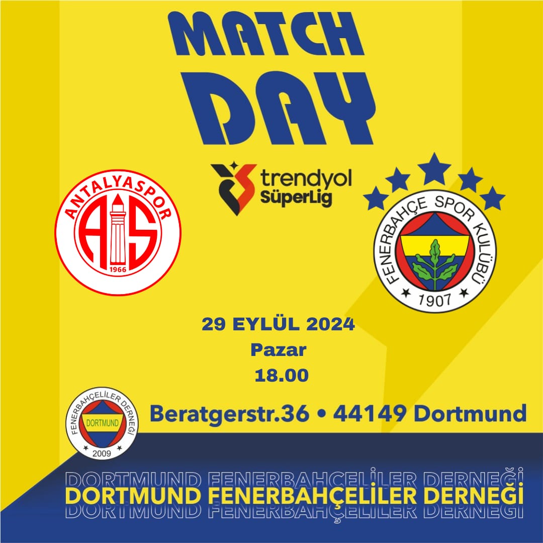 FENERİN MAÇI VAR 
HAYDİ DERNEĞE