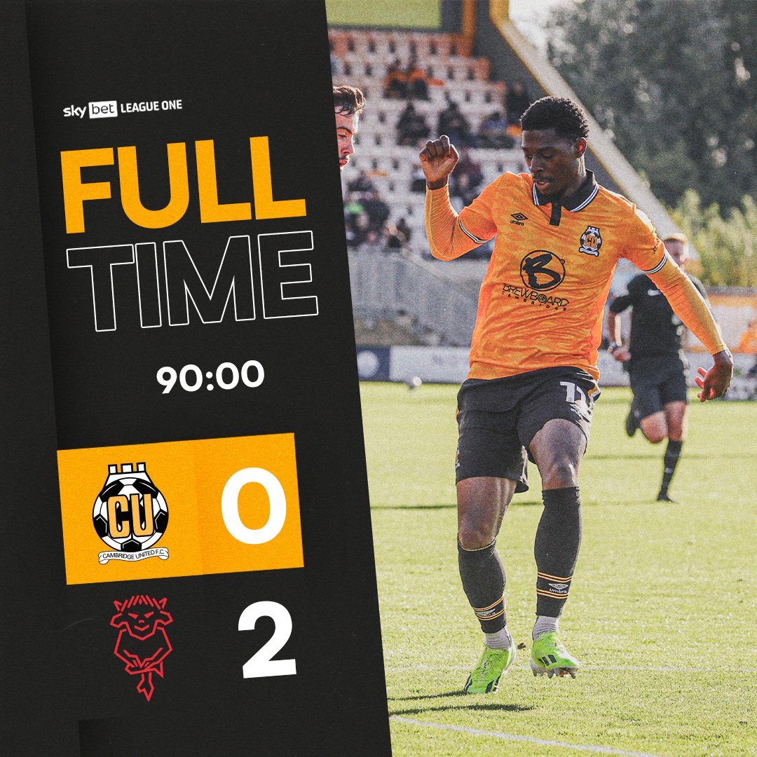 CambridgeUtdFC's tweet photo. full time

#CamUTD | 🟡 0-2 ⚪ | FT https://t.co/cmgltRMZlT