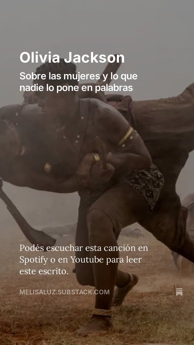 Sobre las mujeres y lo que nadie dice
melisaluz.substack.com/p/olivia-jacks…