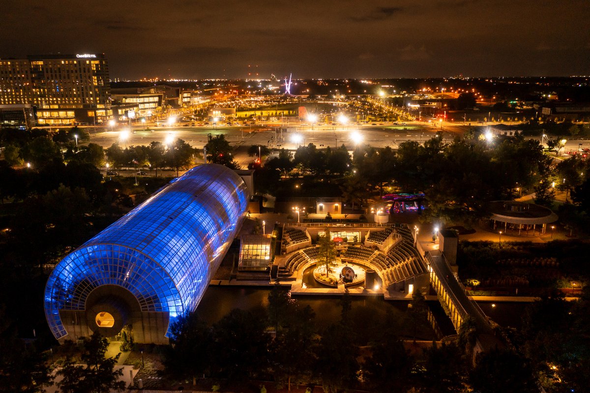If you fly your drone at night, or the 30 min window during dusk or dawn you need a strobe visible from 2 miles. They are cheap and rechargable, be safe. #myart #okc #okcphotographer #lookcool #downtownokc