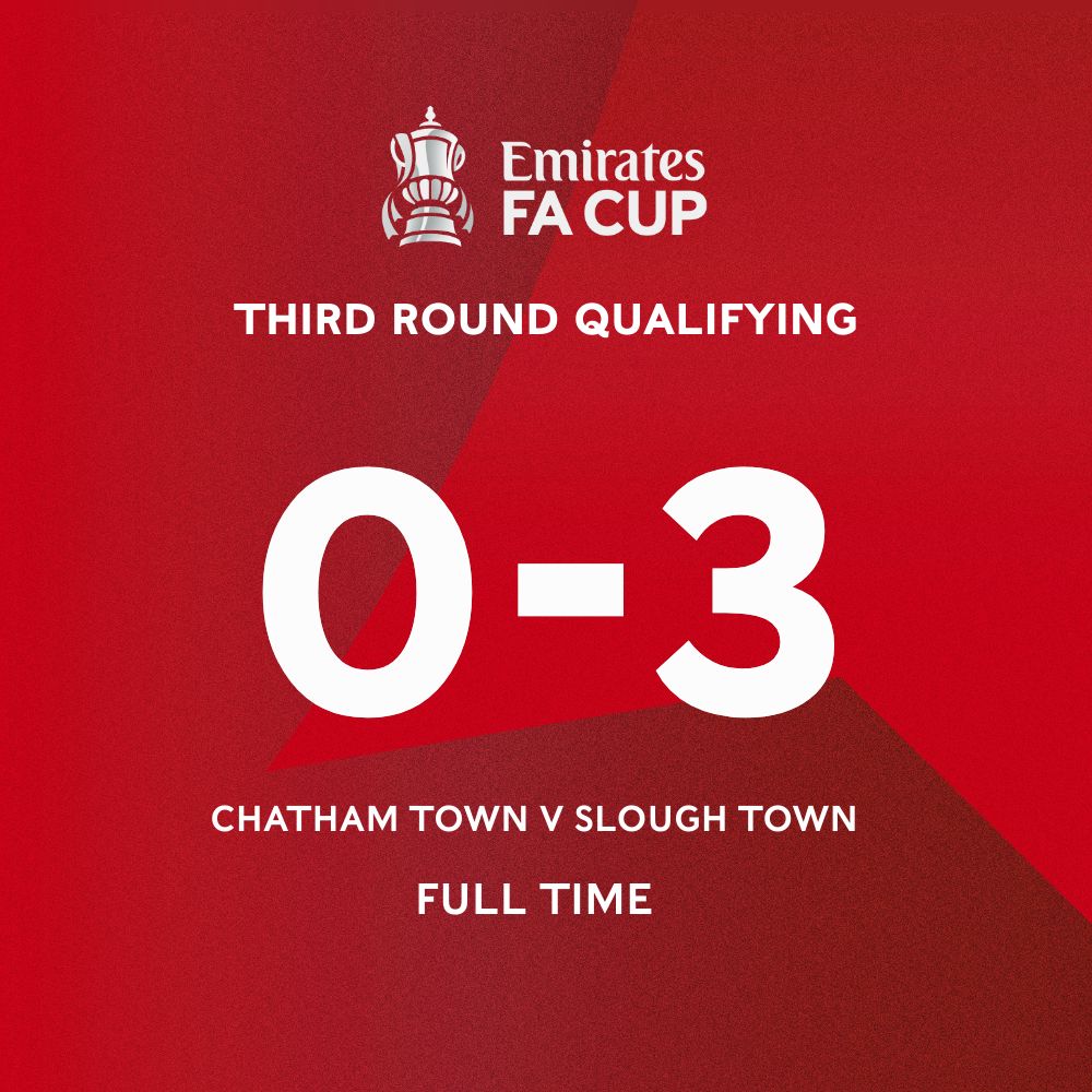 sloughtownfc's tweet photo. Goals from Slavi Spasov and two from Kweku Lucan see Slough through to the Fourth Round Qualifying. 

#EmiratesFACup #OneSlough https://t.co/KJdfof6BeW