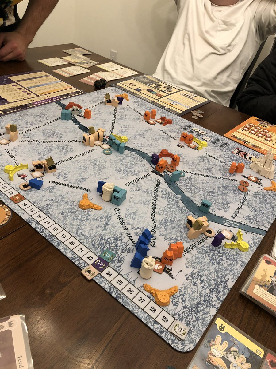 🍁 Lord of the Gourd 🌽 (@lordeoftheboard) on Twitter photo Every single time I come back to Root I remember why it’s my favorite game of all time. Even wilder tho… it isn’t even close. Like Root is my soul game, it feels like it’s crafted to my tabletop needs.
Do you have a game that feels that way?
Miss you both! <a href="/beforeyouplay_/">Monique M. / Before You Play 😴</a> Every single time I come back to Root I remember why it’s my favorite game of all time. Even wilder tho… it isn’t even close. Like Root is my soul game, it feels like it’s crafted to my tabletop needs.
Do you have a game that feels that way?
Miss you both! <a href="/beforeyouplay_/">Monique M. / Before You Play 😴</a>