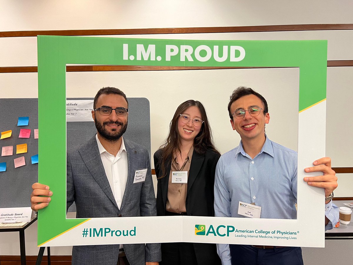 Had an amazing time today representing my program at #ACP Massachusetts Chapter Doctor's Dilemma with my friends <a href="/JadMitri/">Jad Mitri</a> and Heesuing. We learned a lot, had fun, and met some incredible people!