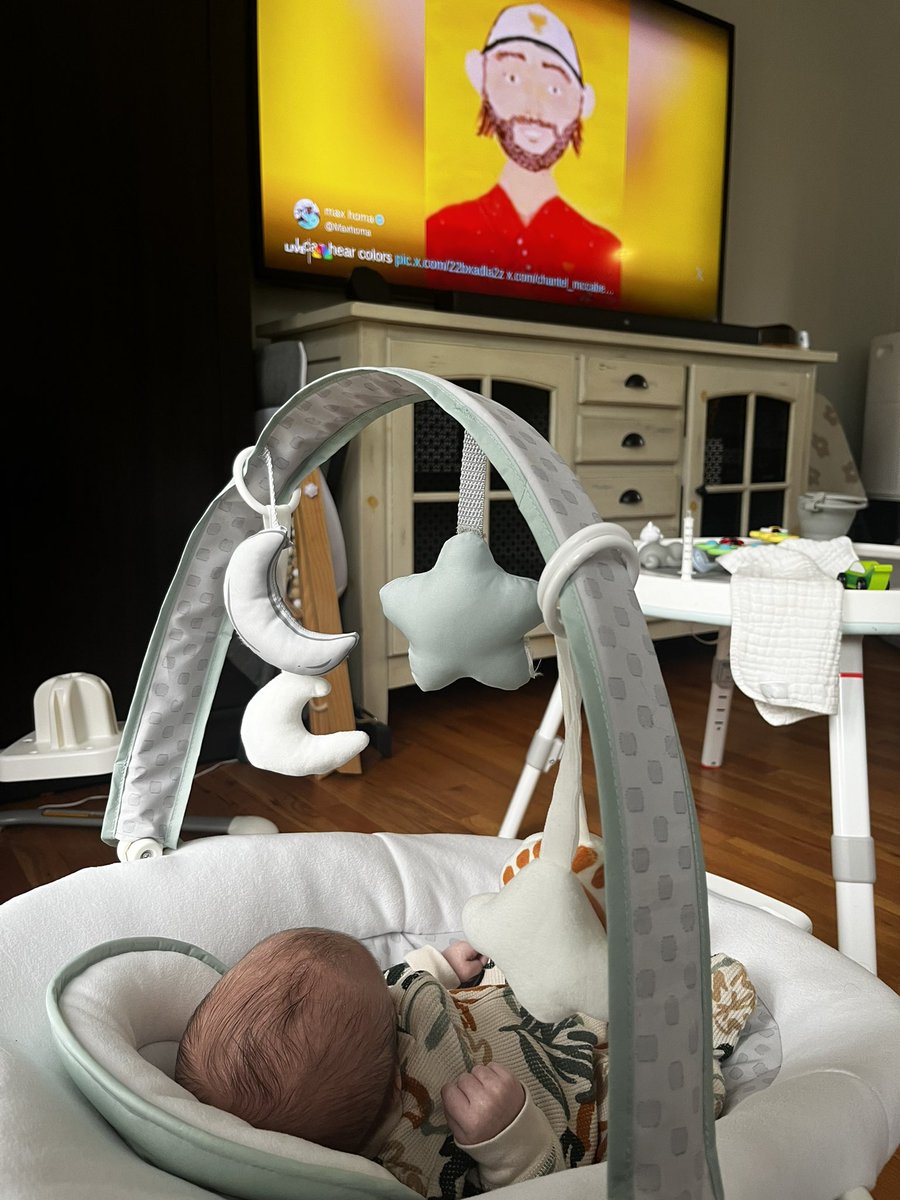 stiffenie's tweet photo. Watching @Maxhoma 😂 #PresidentsCup https://t.co/UaGag6qqnw