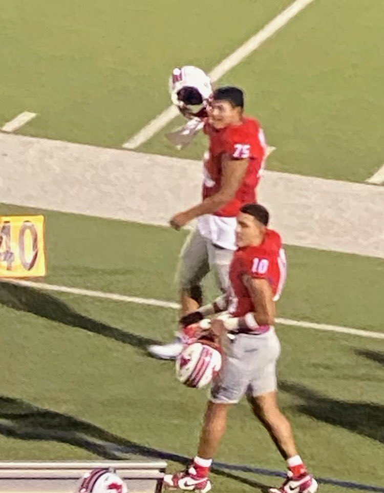 Enjoying my senior year supporting my brother #75