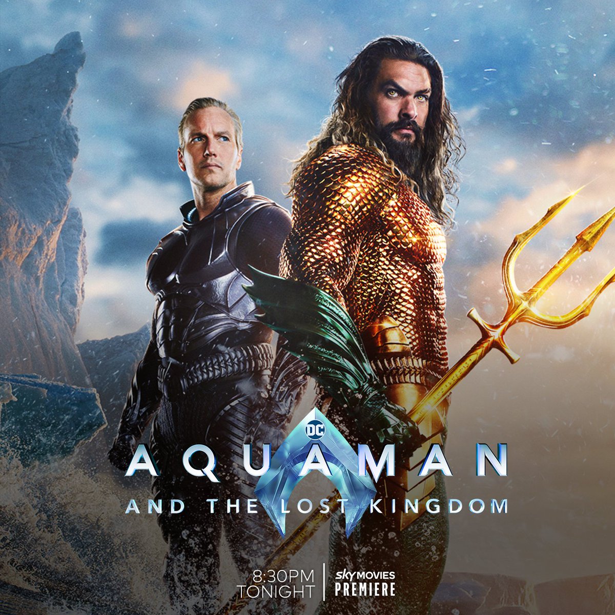 Unleash the ocean’s hero 🧜‍♂️

#AquamanAndTheLostKingdom starring #JasonMamoa is premiering tonight, 8.30pm on Sky Movies Premiere
