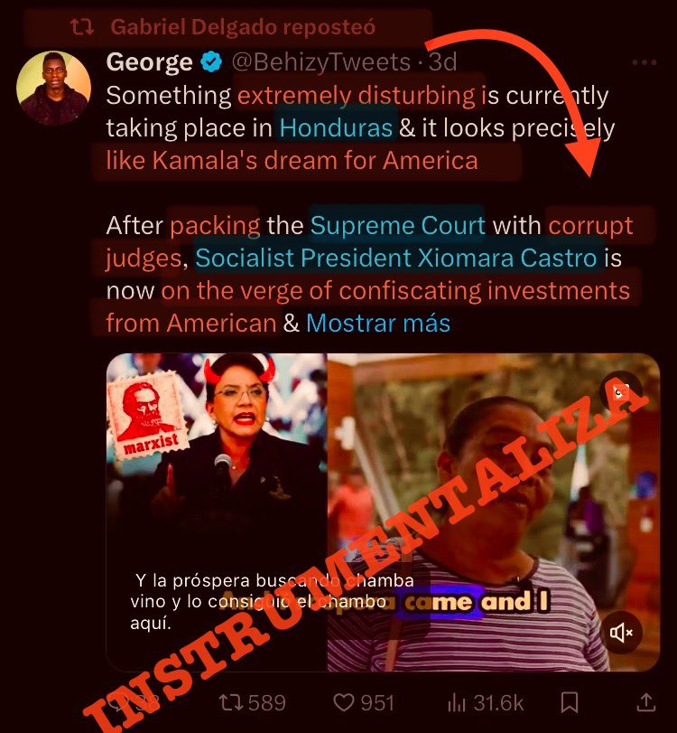 molinafm's tweet photo. @JavierDBriceo Javier ¿el fin (los beneficios que consideras/(n) que tienen las #ZEDE) justifica cualquier medio?
Instrumentalizar las vidas de personas🇭🇳/🌎 que trabajan en alguna zede (cuya cantidad no es verificable) para #framing empresarial irrespeta sus derechos.
Negocien #SinAbusos https://t.co/OM4nG9XFBK