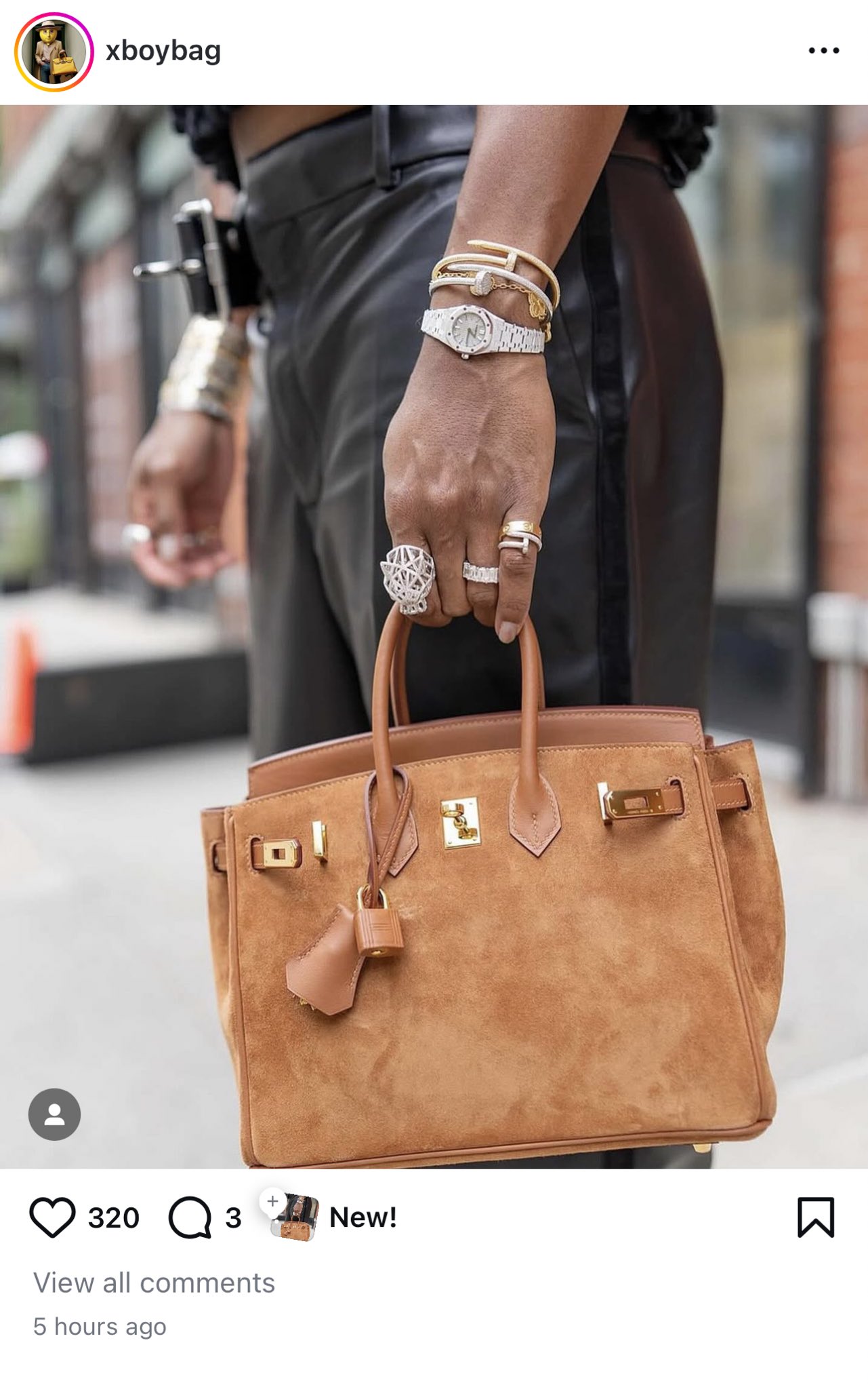 Pagey Katsanevas on X That suede Birkin is everything Also look how he s wearing the Sanela Panthere ring https t 9aAMSguK9l X