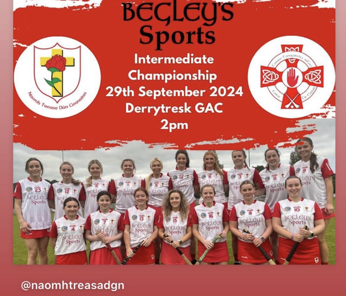 TomasColton's tweet photo. Big game tomorrow for our clan. All the very best to @NaomhTreasa https://t.co/epCs90RyuX