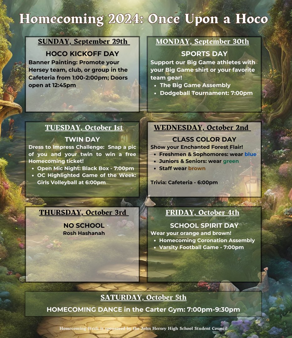 Hersey Student Council (@hersey_stuco) on Twitter photo Get ready for Homecoming Week! Making memories fit for a fairy tale! â¨
<a href="/HerseyHuskies/">Hersey High School</a> Get ready for Homecoming Week! Making memories fit for a fairy tale! â¨
<a href="/HerseyHuskies/">Hersey High School</a>