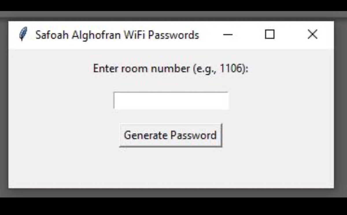 pogrammerex's tweet photo. I’m happy to share this Room_WiFi_passwords_finder project I worked on with @DarAlghufran Hotel. Check it out here: https://t.co/YFkDQD2WLG https://t.co/OtS1U7mdKS