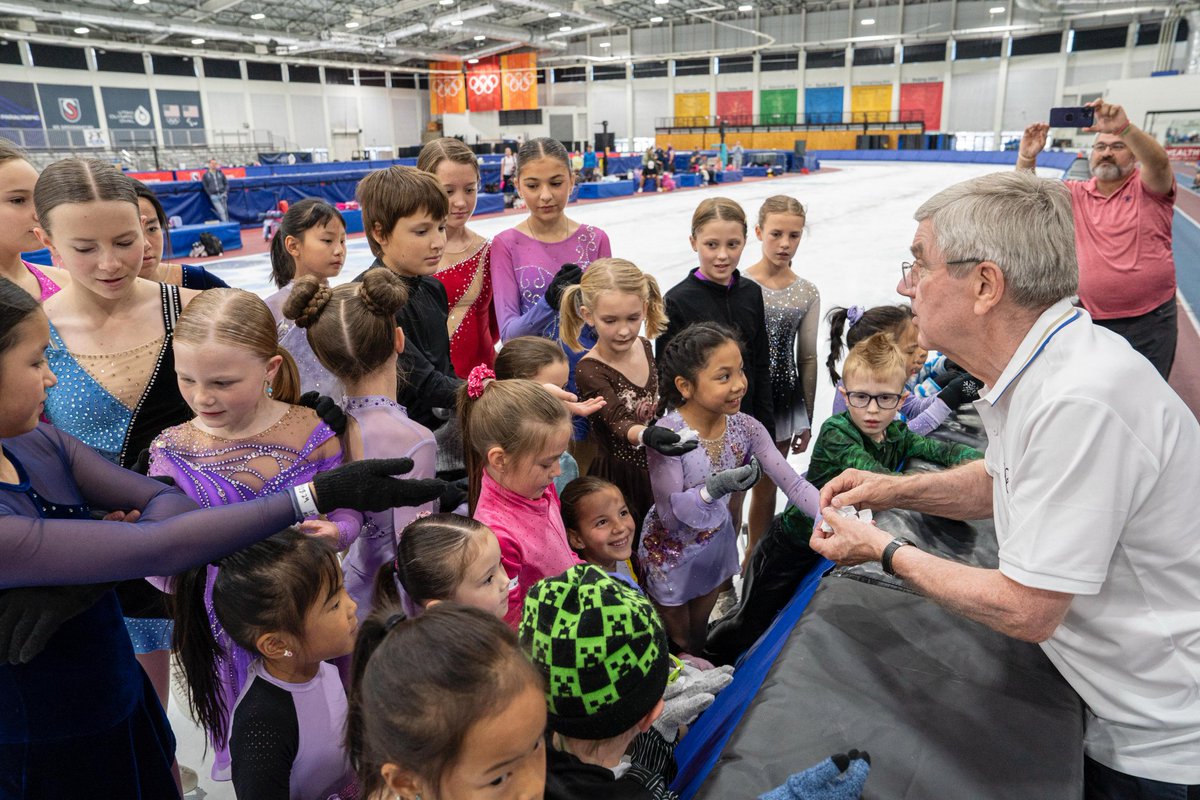 IOC MEDIA (@iocmedia) on Twitter photo Busy morning today at the <a href="/UtahOlympicOval/">Utah Olympic Oval</a> when IOC President Bach visited. Many excited athletes who are hoping to make it to the Olympic and Paralympic Winter Games @SLCUT203 were training. Incredible venue and great legacy of Salt Lake City 2002. Busy morning today at the <a href="/UtahOlympicOval/">Utah Olympic Oval</a> when IOC President Bach visited. Many excited athletes who are hoping to make it to the Olympic and Paralympic Winter Games @SLCUT203 were training. Incredible venue and great legacy of Salt Lake City 2002.