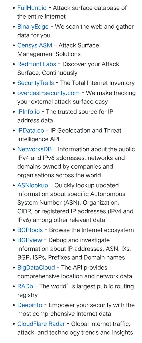 🔰 Attack Surface Tools 🔰