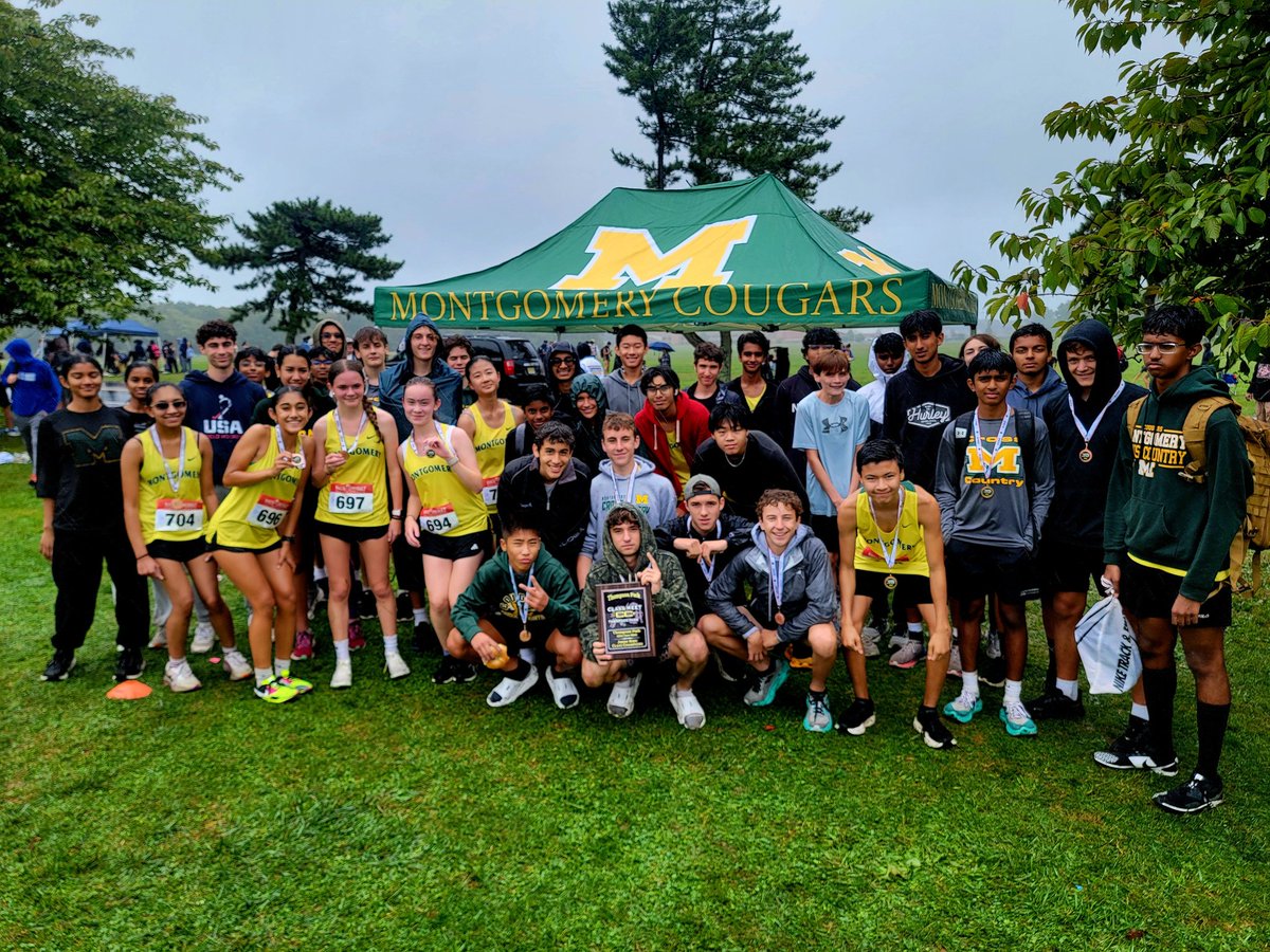 MontyXC&TF (@montytrackandxc) on Twitter photo Great rainy day Meet at Thompson Park!
Boys: Jr. 1st, Frosh&Soph. 3rd, and Sr. 14th. Cooper Jaworovich finishes 1st overall for the freshman.
Girls: Frosh 6th, Soph&Jr. 4th and Seniors did great but didn't have enough runners to score.
<a href="/MHSCougarSports/">MHS Athletics</a> <a href="/PrincipalPino/">Heather Pino-Beattie</a> Great rainy day Meet at Thompson Park!
Boys: Jr. 1st, Frosh&Soph. 3rd, and Sr. 14th. Cooper Jaworovich finishes 1st overall for the freshman.
Girls: Frosh 6th, Soph&Jr. 4th and Seniors did great but didn't have enough runners to score.
<a href="/MHSCougarSports/">MHS Athletics</a> <a href="/PrincipalPino/">Heather Pino-Beattie</a>